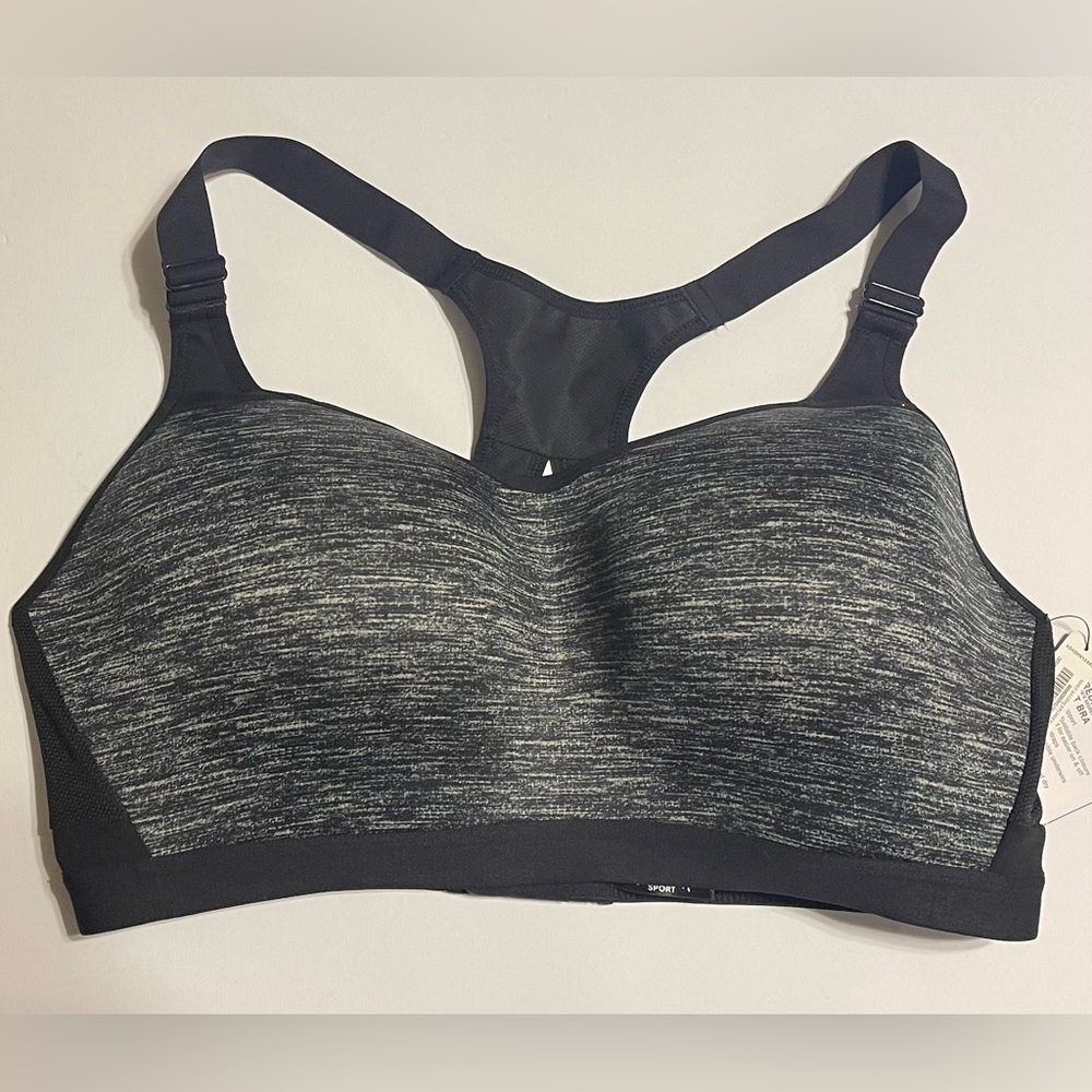 New With Tags Victorias Secret Gray High Impact Sports Bra Size 38DD